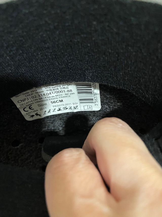 Casco de equitación negro