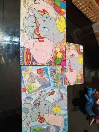 2 Puzzles Dumbo 20 Piezas Infantil