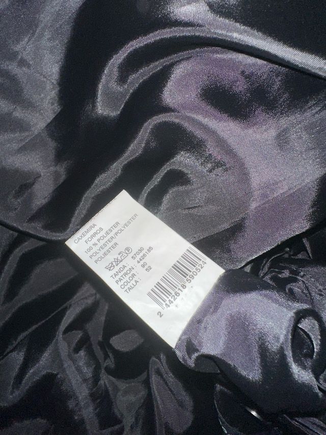 Abrigo largo Cortefiel negro