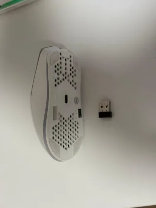 Ratón Gaming USB Inalámbrico RGB Blanco