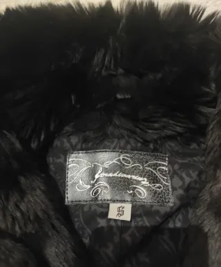 Chaleco pelo vestir negro talla S