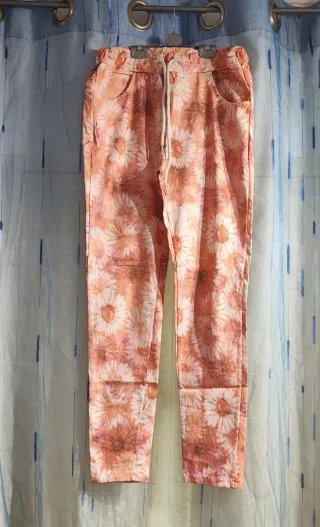 Calça Senhora Estampada Flores