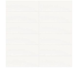 Azulejo Cerámica Blanco Mate 10x30cm