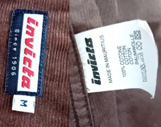 Camicia Invicta velluto marrone tg M/L