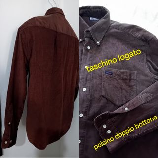 Camicia Invicta velluto marrone tg M/L