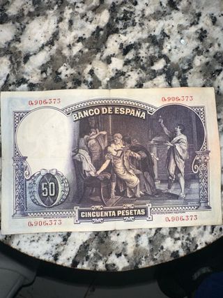 Billete 50 Pesetas Banco de España 1931