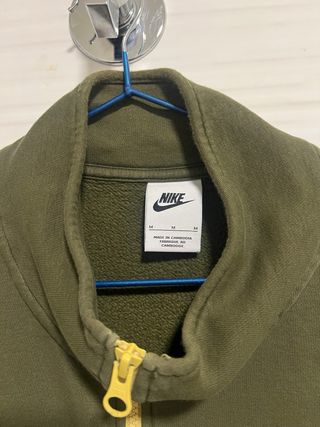 Sudadera Nike Media Cremallera Verde Militar Talla