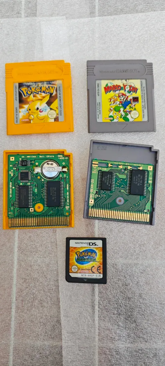 Juegos Pokémon y Mario para Game Boy y DS