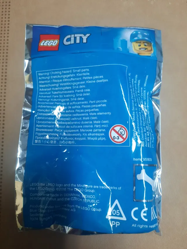 Lego City Mini Figure Operatore Ecologico
