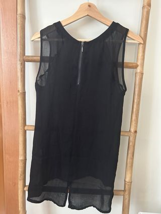 Camisa Gasa Negra Tachuelas