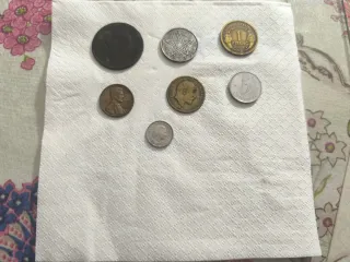 Monedas y billetes antiguos 