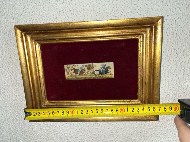 Cuadro Dibujo Persa Caballo Caza