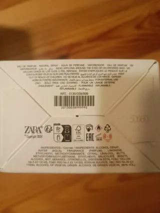 Perfume " A SWEET PASTRY IN PARIS " ZARA 100 ML.