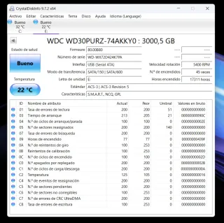 Disco Duro Western Digital 3TB SATA