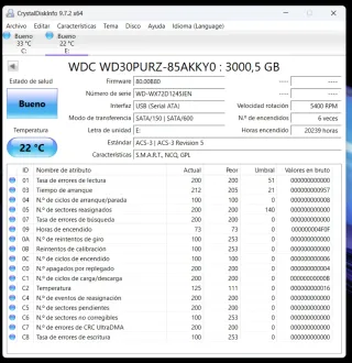 Disco Duro Western Digital 3TB SATA