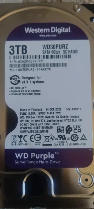 Disco Duro Western Digital 3TB SATA