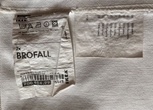 Brofall, Guarda mando TV, de loneta.