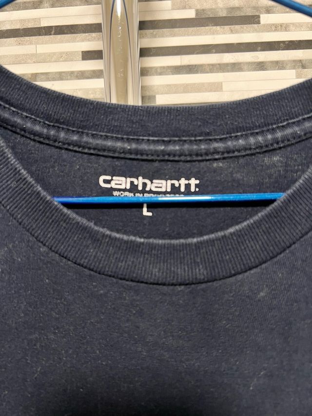 Camiseta Carhartt Talla L Bolsillo Rayas