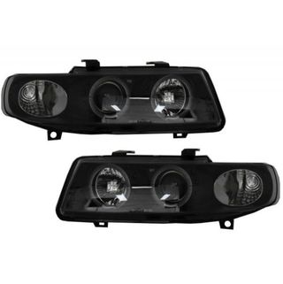 Faros delanteros Angel Eyes para Seat León 1M1 Bla