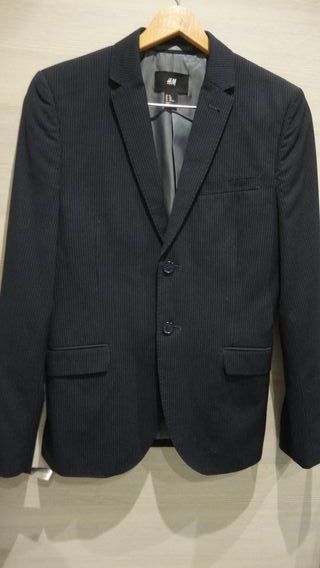 Americana H&M azul milrayas Talla 46