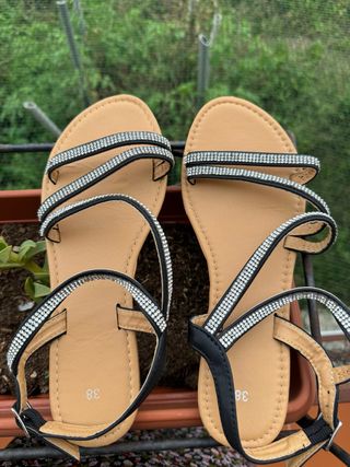 Sandali donna con strass taglia 38