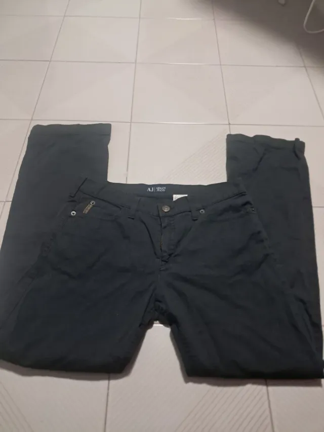 Armani Jeans Pantaloni Neri Taglia 32