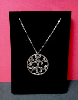 Collar árbol de la vida con pajaritos
