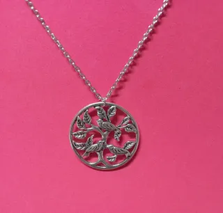 Collar árbol de la vida con pajaritos