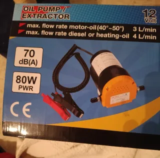 Bomba extractora de líquidos 12V 80W