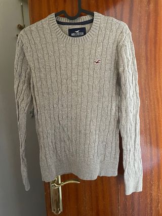 Jersey Hollister Gris Talla S