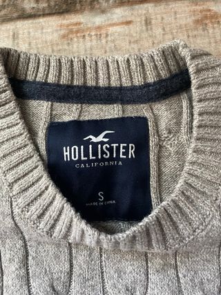 Jersey Hollister Gris Talla S