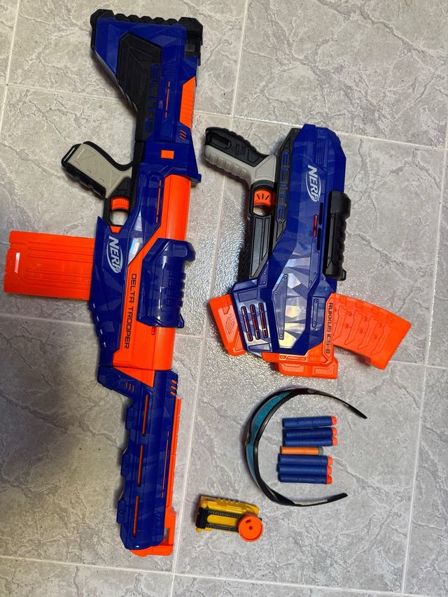 Nerf Delta Trooper y Rukkus ICS-8