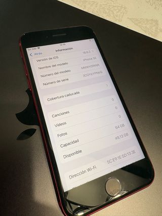 iPhone SE 64GB Rojo