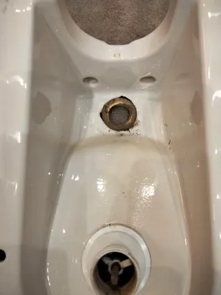 Lavabo blanco.