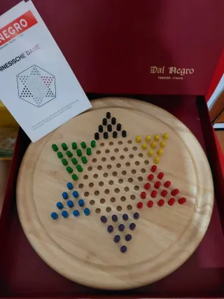 Dama Cinese Dal Negro Tavolo Gioco