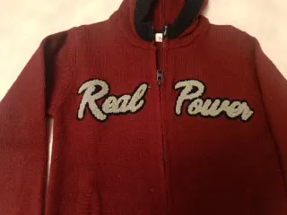 Maglione bimbo cappuccio zip 7-8 anni