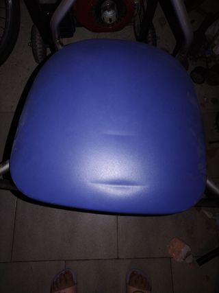 20 Sillas Metal Asiento Acolchado Azul