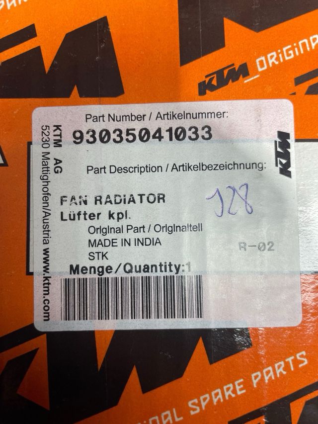 Electroventilador KTM Duke