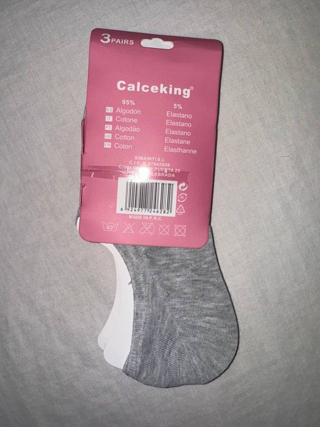 Calcetines Pinkys invisibles algodón  Talla 35-40