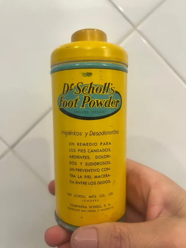 Bote antiguo Dr. Scholl's Foot Powder