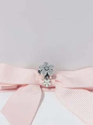 Pandora Charm Flor Plata y Circonitas