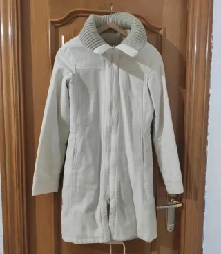 Chaqueta de vestir beige mujer