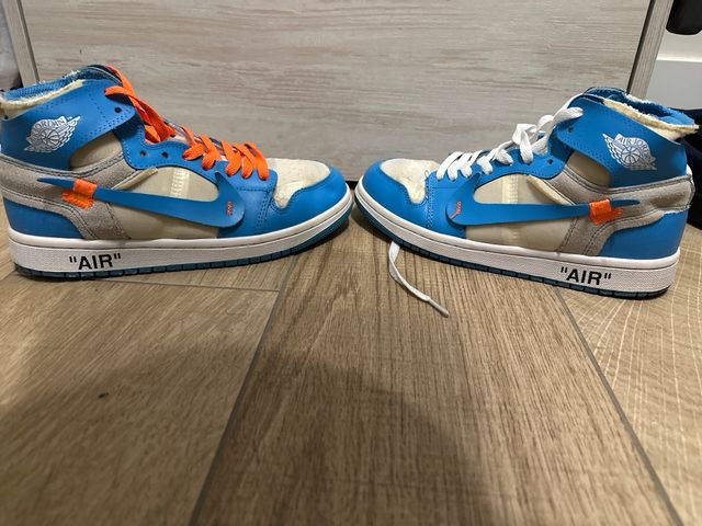 Jordan 1 Mid Off-White Azul