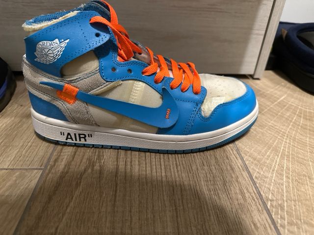 Jordan 1 Mid Off-White Azul