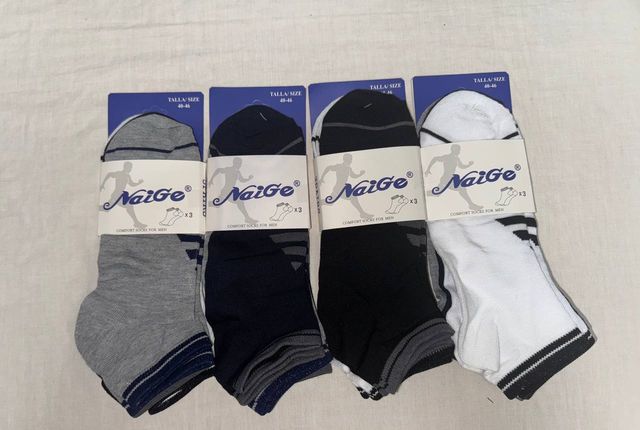 Calcetines de algodón transpirables talla 40-46