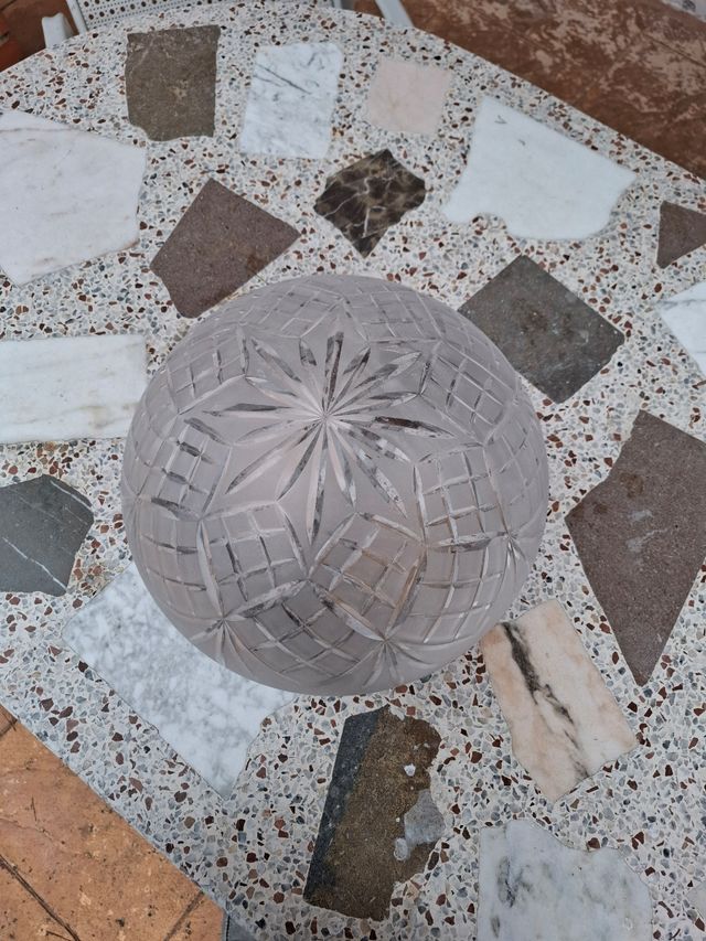 Plafon de cristal y metal