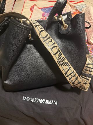 Bolso Grande Negro Emporio Armani