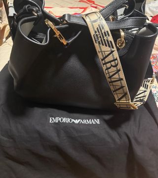 Bolso Grande Negro Emporio Armani