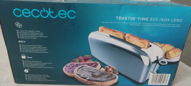 Tostadora Cecotec Toastin Time 850 Inox