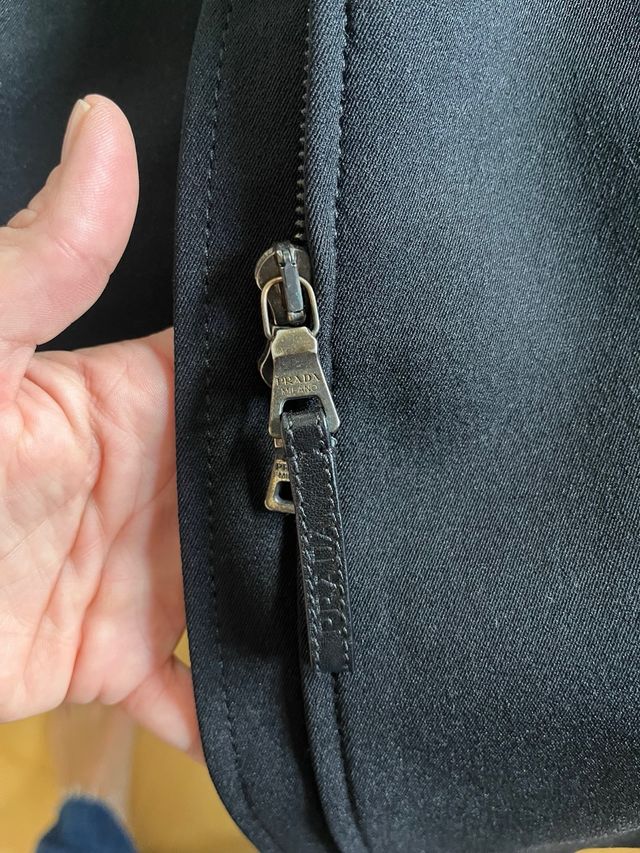 Abrigo Prada Negro Largo Vintage